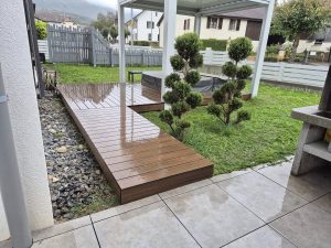 Passerelle vers Jacuzzi