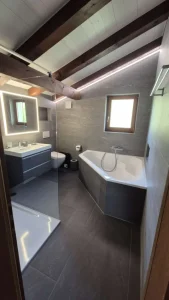 Rénovation d’une salle de bains sous combles
