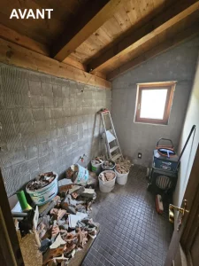Rénovation d’une salle de bains sous combles